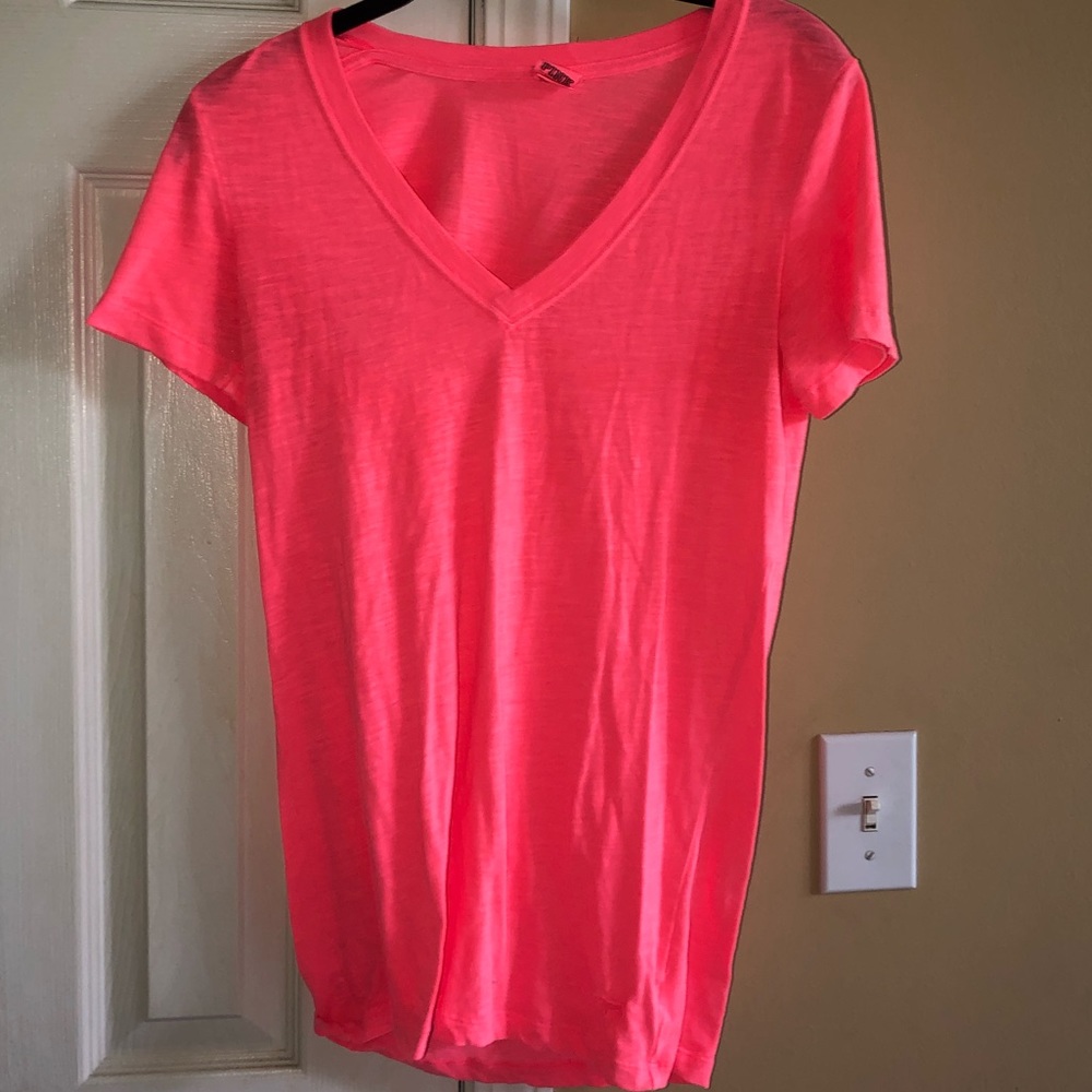 Victoria Secret Pink Bright Orange T Shirt
